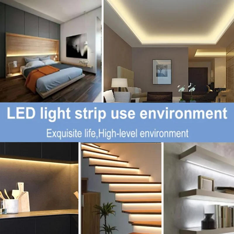 Led Strip Lights 5050 Waterproof 15cm 500cm Led Flexible Ribbon Tape For Tv Backlight Room Home Party Car Truck Boat Atv Utv Aliexpress