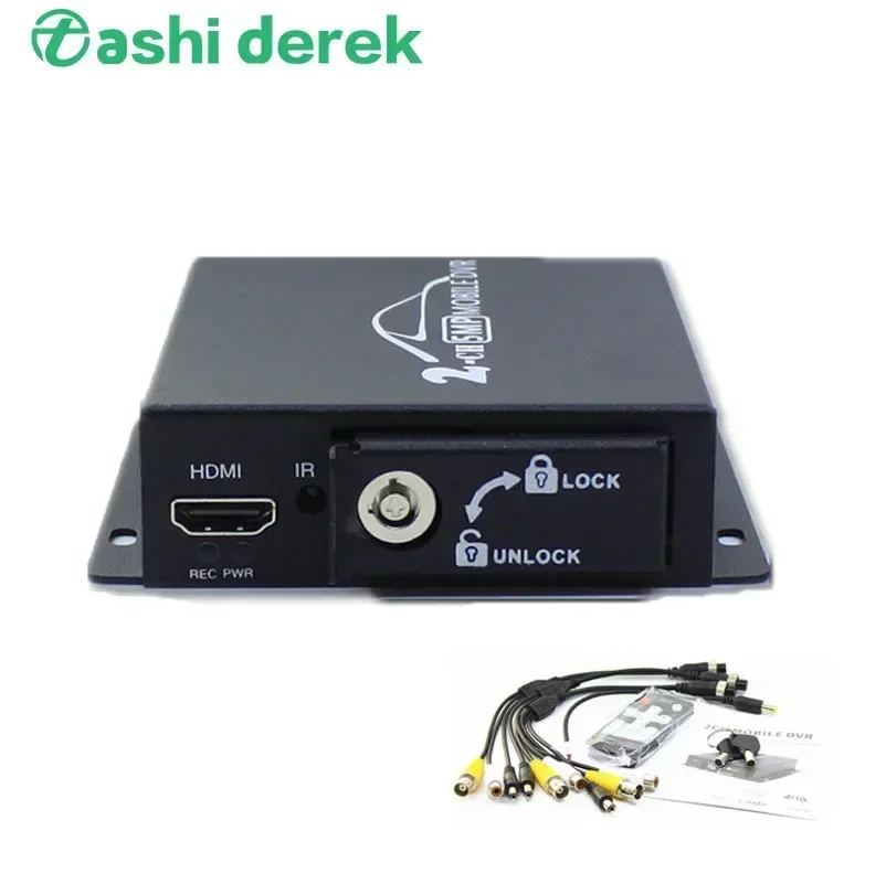 Mini 2Ch Veicolo Mobile Car Dvr Ahd Camera Cvbs Cctv Recording Box Videoregistratore Dvr A 2 Canali Per Camion Bus