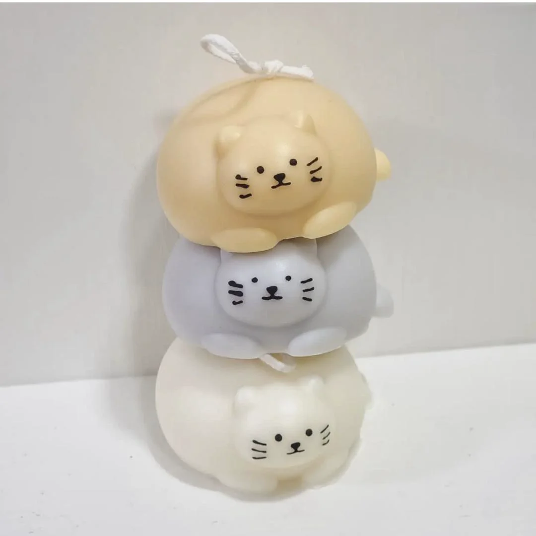 Fat Cat Silicone Mold Candle Mold for Candle Making DIY Handmade Christmas