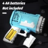 Bring 2 bottles of 50ml bubble water 40 hole 2pcs bubble toys handheld bubble gun wedding game Children's Toys outdoor games toy 5