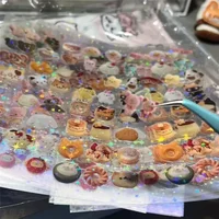 10pcs Glitter Stickers – Transparent PET Cut Film for Scrapbooking, Toploader & Kawaii Journal, Christmas & School Use - Image 6