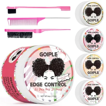 GOIPLE Cera per il controllo dei bordi per le donne 4c Capelli non grassi Controllo dell'effetto crespo Parrucca Gel per lo styling Capelli spezzati Crema per la rifinitura Pomata 1