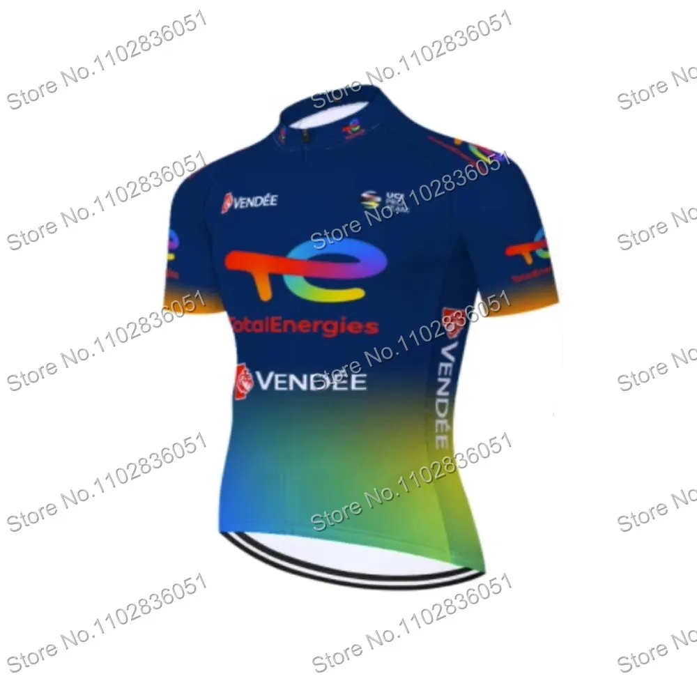 TOTAL Energies Cycling Jersey Men Summer Short Sleeve Cycling Clothing Road Bike Shirt Bicycle Tops MTB Maillot Ciclismo