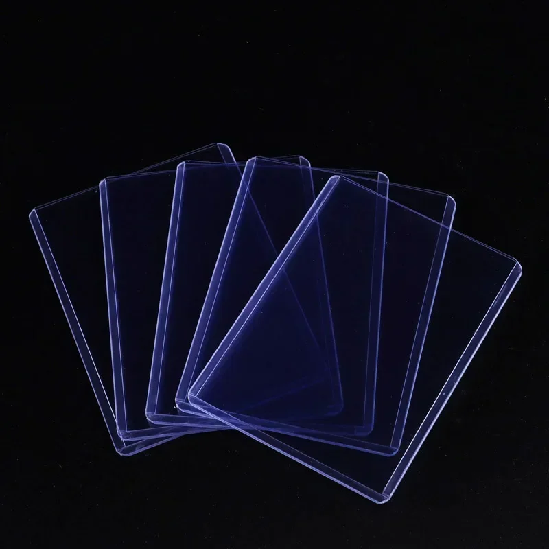 Clear Hard Plastic Anti-Scratch Card Protector Sleeves