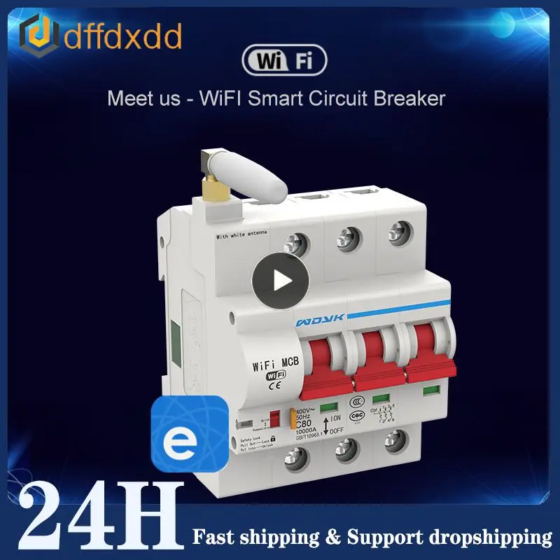 smart-3p-16a-125a-remote-control-wifi-circuit-breaker-smart-switch-intelligent-automatic-recloser-support-alexa-and