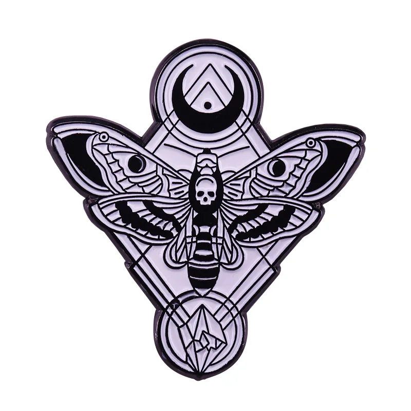 Spooky Enamel Pin Collection: Metal Brooch for Clothing & Accessories
