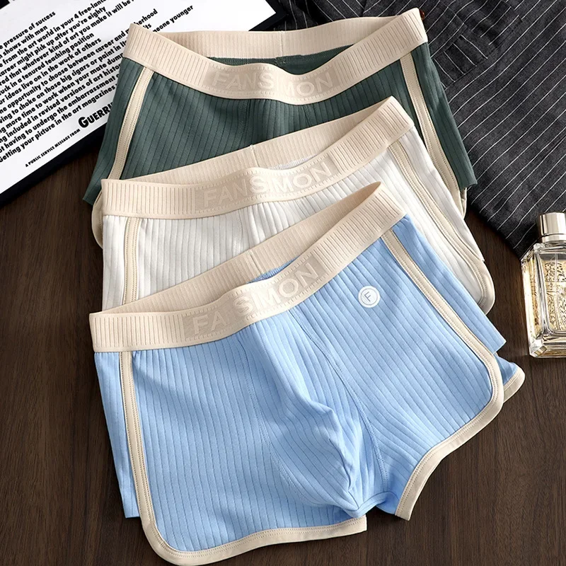 Retro Style Men's Underpants Casual Sports Shorts New Cotton Underwear ...