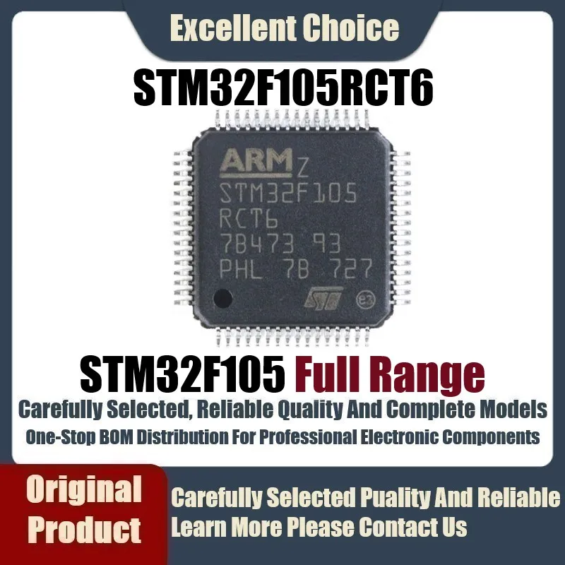 1 10Pcs/Lot Brand New Original SMD STM32F105RCT6 Package LQFP64 ...