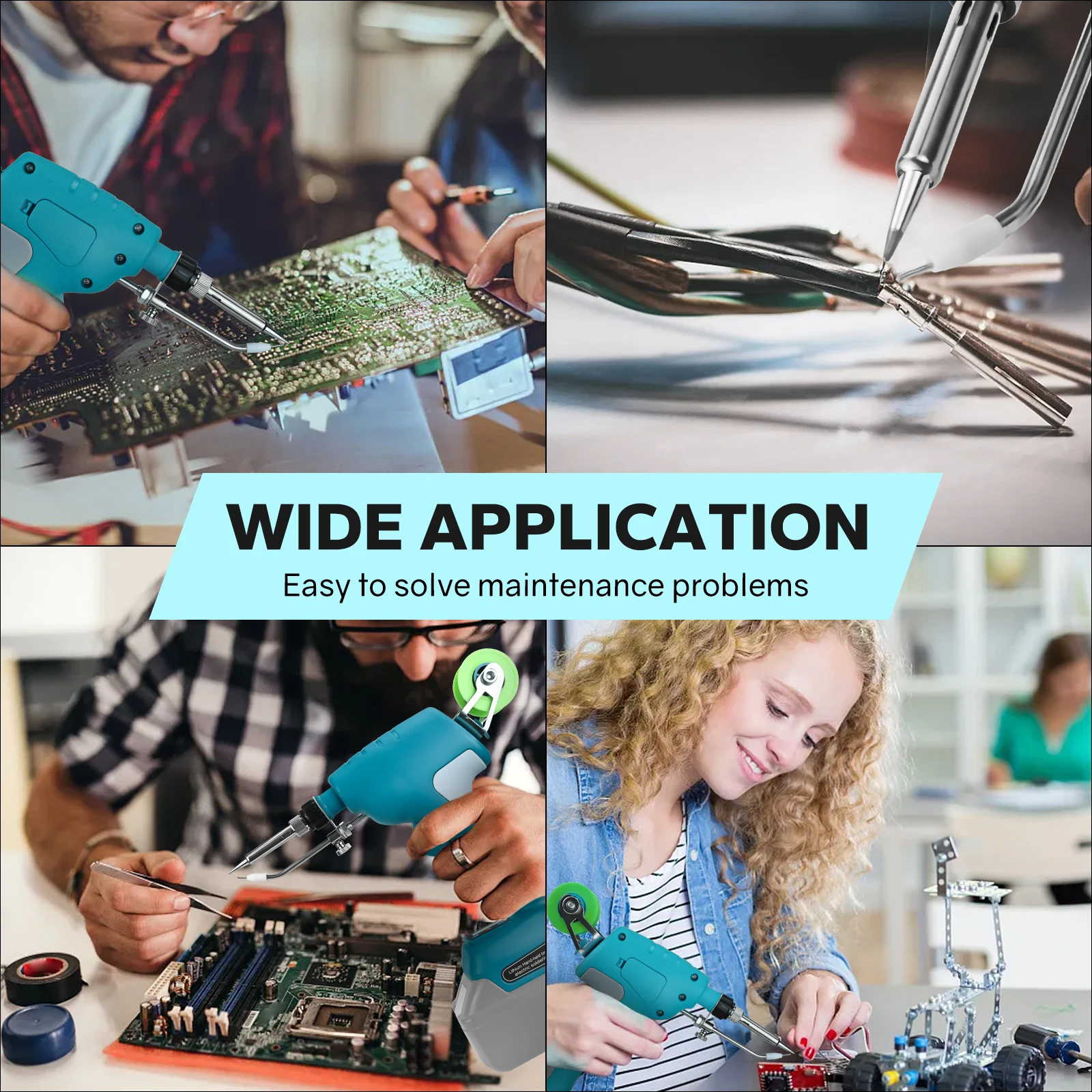 전기 납땜 건 무선 납땜 다리미 키트, 디지털 디스플레이, 마키타 18V 배터리용 고속 용접 도구, 배터리 없음, 75W