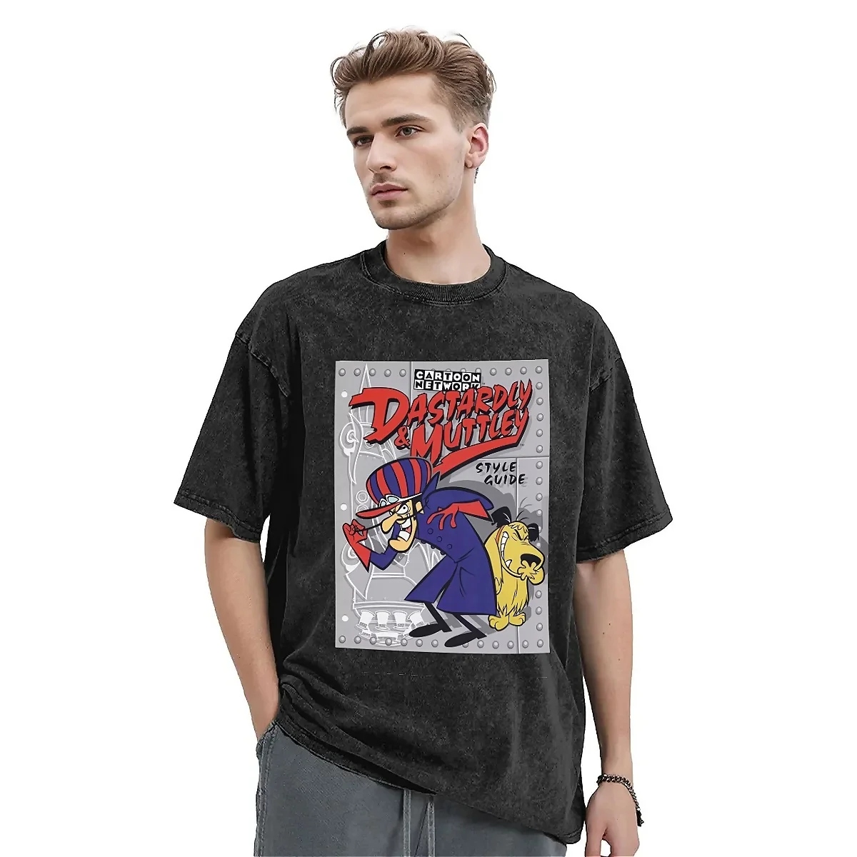 Dastardly Mutley T Shirt Summer Flying Machines Wacky Races Y2K Fun T-Shirt 2024 T-Shirt Moda Allentata Per Uomo Top Tees