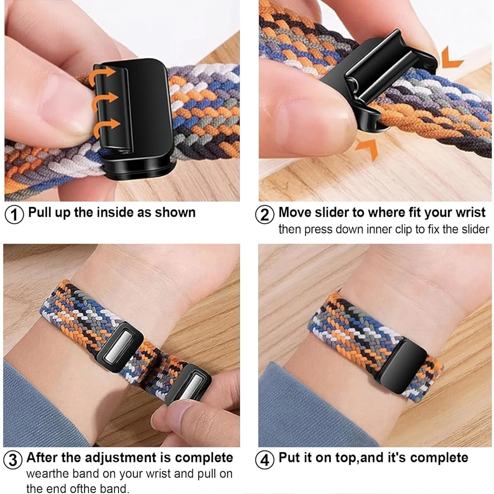Braided Magnetic Bracelet Smartwatch Strap - Universal Fit, Various Sizes