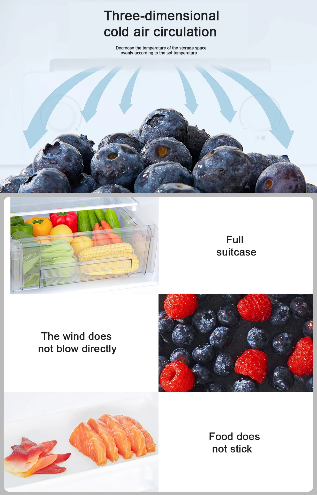 170L Energy-saving and Power-saving Mute Double-door Household Small Refrigerator Student Dormitory
