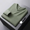 Autumn wintervcollar sweater men's stretch comfortable warm cold-resistant top fashion casual pure color all-matching sweater 1