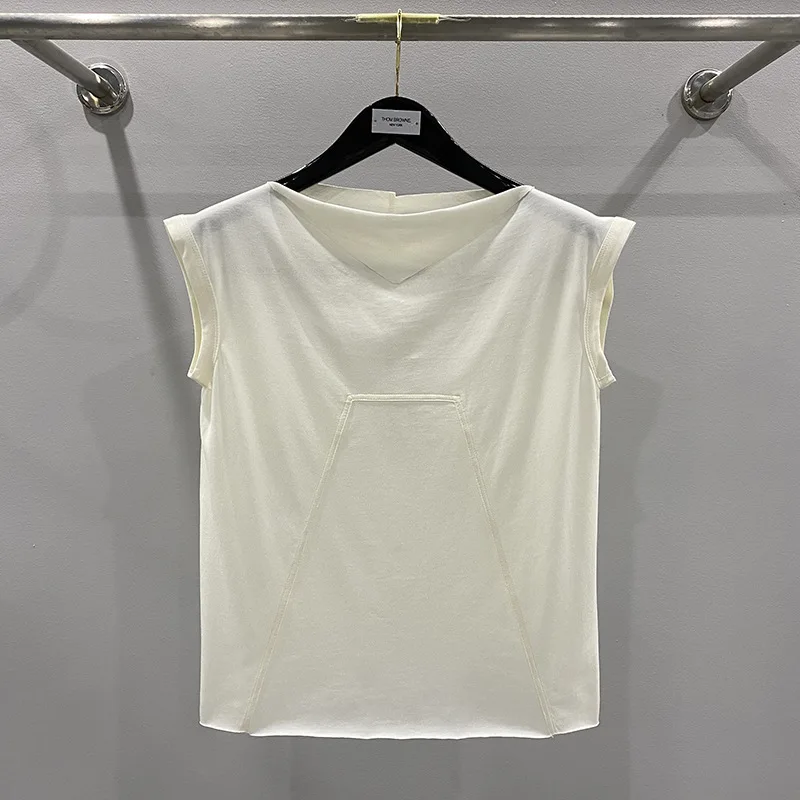 

Summer rick graphic t shirts women High Street Women Clothing ro owens y2k Short tops navel-less dress