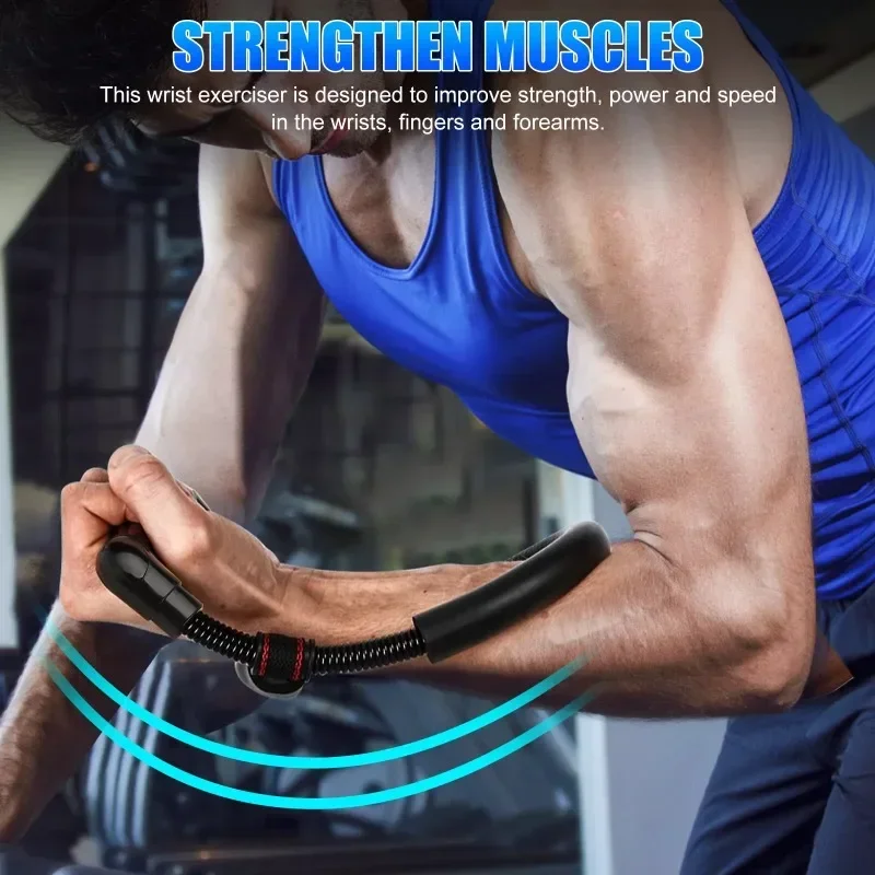 Adjustable Spring Wrist Stretcher Forearm Muscle Training Rehabilitation Equipment Arm Exerciser Gym Equipment Bodybuilding