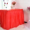 137x274cm Disposable Solid Color Tablecloth Birthday Party Wedding Christmas Table Cover Desk Cloth Table Skirt Decor 3