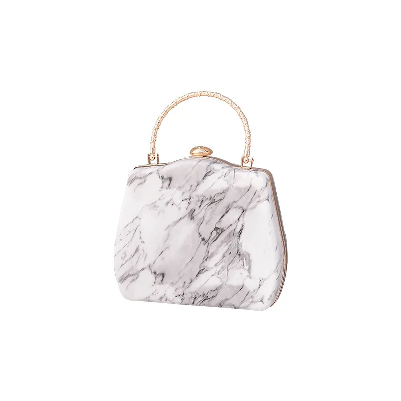 Marbling Pu Dinner Bag Creative European and American Simple Banquet Bag Personalized Women's Bag Bag Party Bag