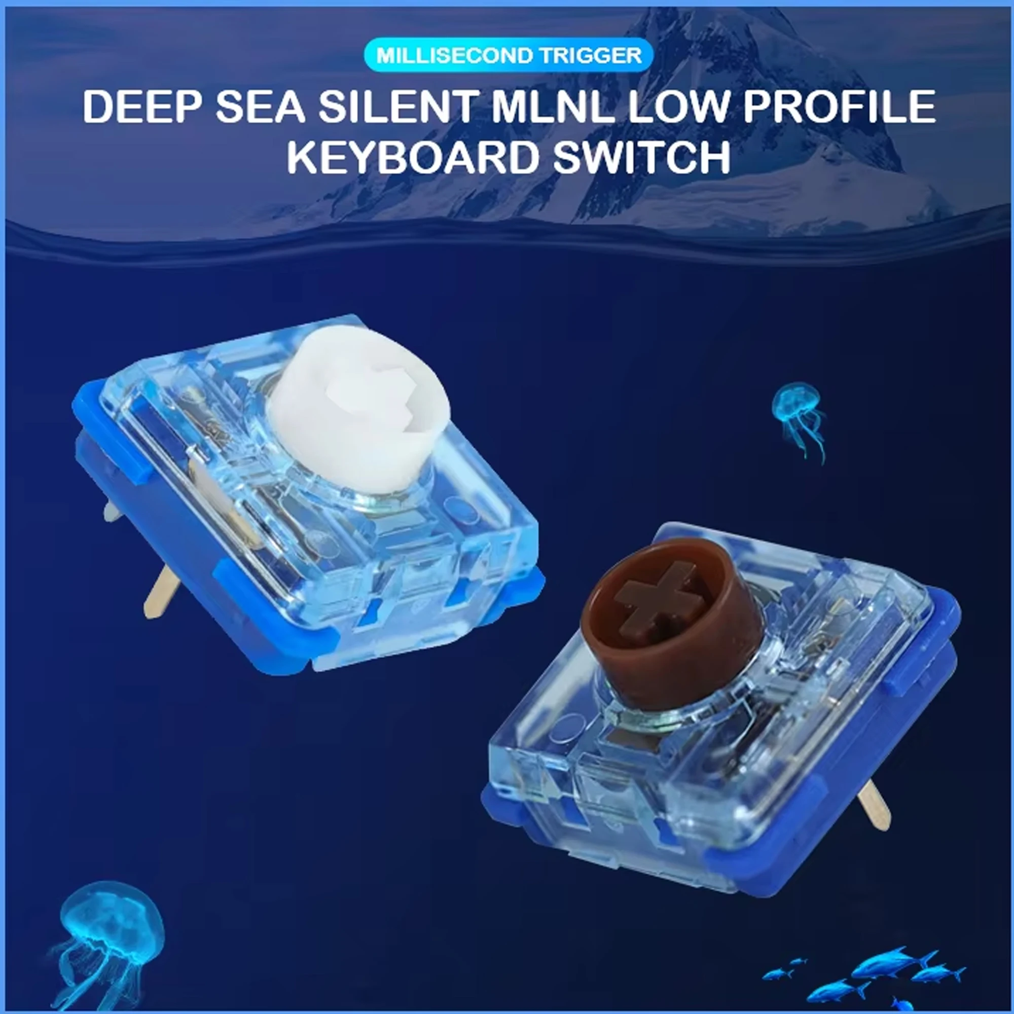 Kailh Deep Sea Silent Low Profile Keyboard Switch Mechanical