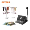 35mm Round Photo Paper Cutter With 100 Sets Key Chain DIY Materials
