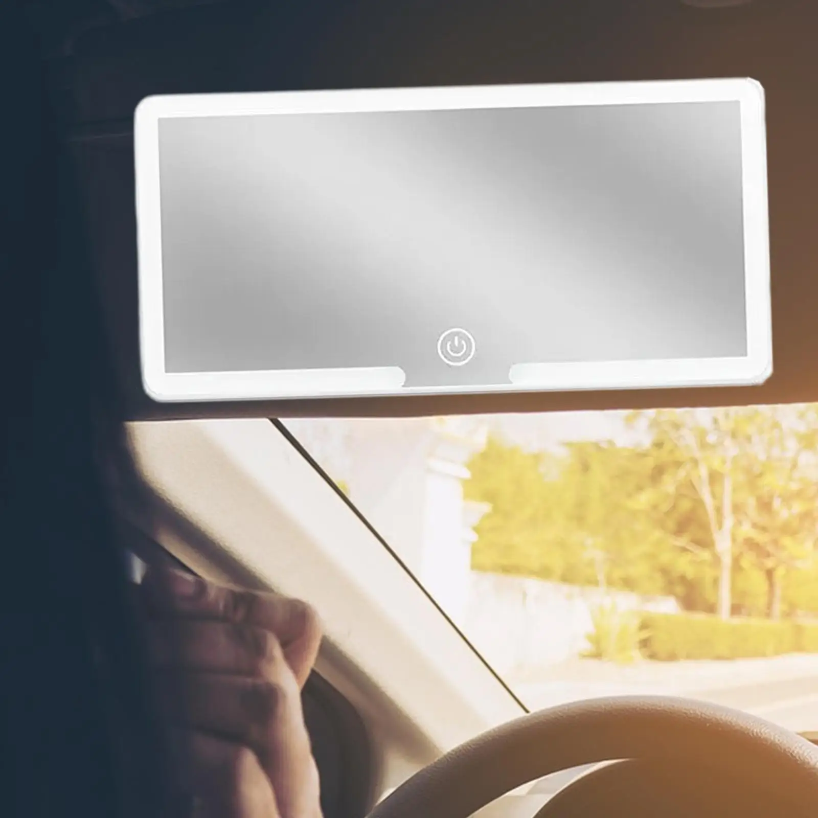 일반 자동차 선바이저 LED 메이크업 거울, 자동차 트럭, 여성, 소녀, 차량용, 화장대 거울