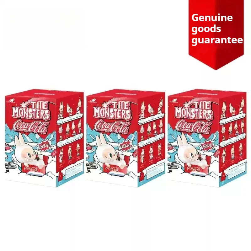 thumbnail image 1 of Labubu coca cola pop mart Coca Cola plush Series Blind Box Vinyl Face Doll Action Figure Keychain Pendant Toys Decoration Gift, 1 of 5