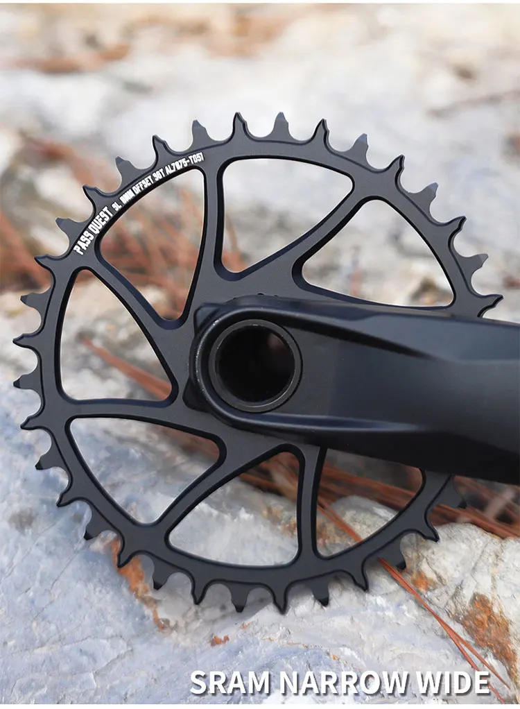 PASS QUEST Direct Mount Chainring 0mm Offset Wide Narrow