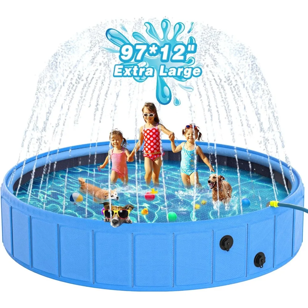 Large collapsible dog pool 1