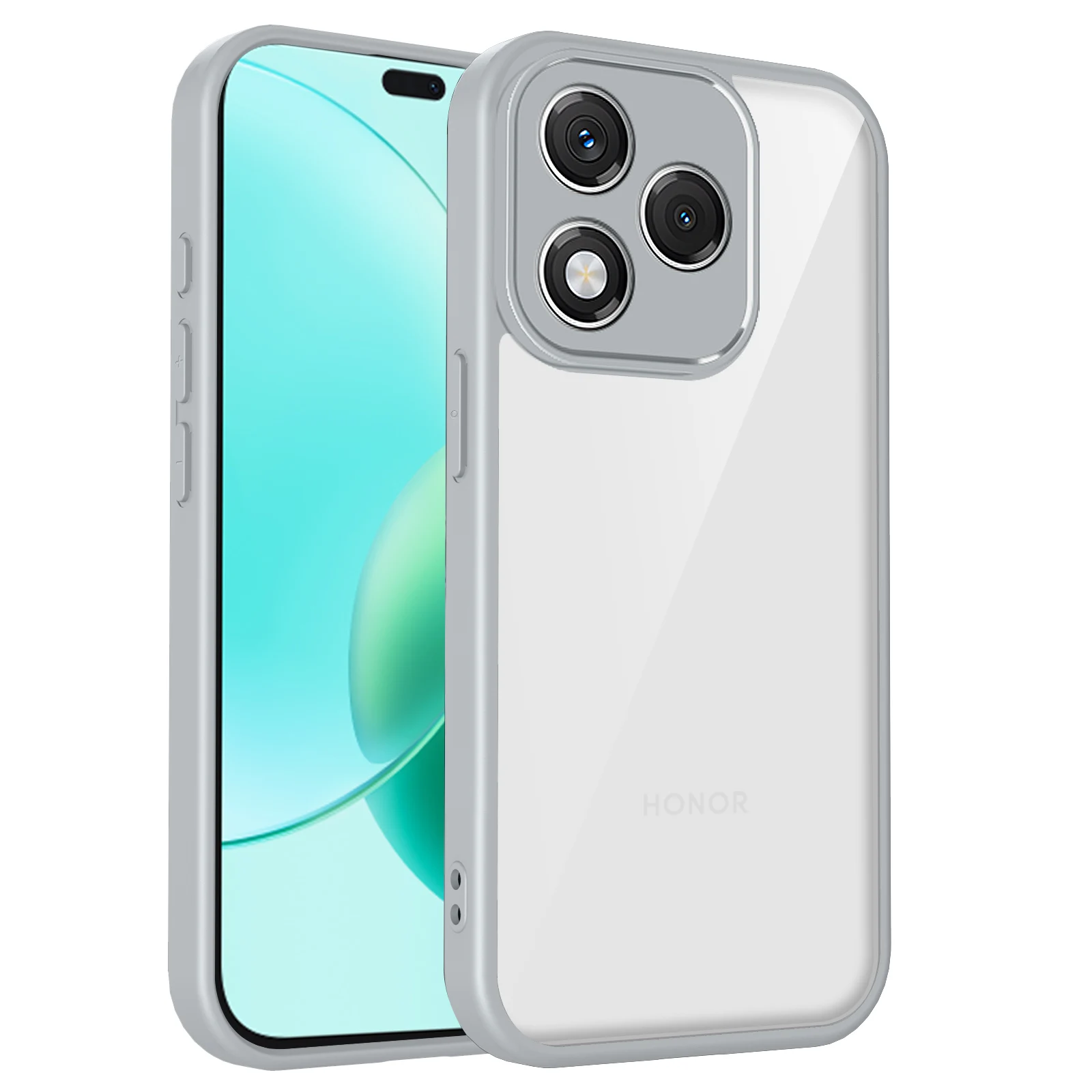 Clear Matte Silicone Bumper Phone Case with Air Cushion Shockproof Protection