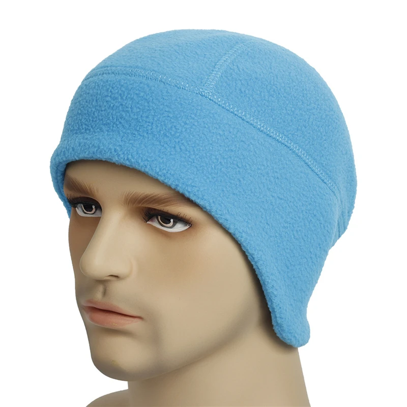 Gorras De Béisbol De Forro Polar De Invierno Para Mujer, Con Calentador De Orejas Abatibles, Sombreros De Cola De Caballo Para Campamento, Esquí, Correr, Para Hombre, Visera Para Clima Frío, 01-Negro