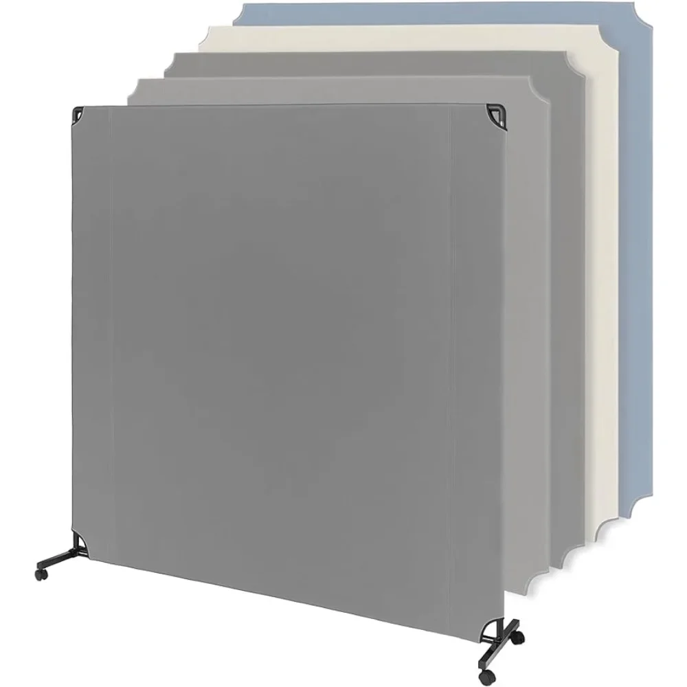 

Privacy Screen Gray) Partition Room Dividers Soundproof Booth Partition Moving Temporary Wall Divider & Room Divider Screen Desk