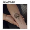 Lotus temporary tattoo sticker, waterproof magic tattoo, lasts to 15 days fake tattoo, semi permanent tattoo 2