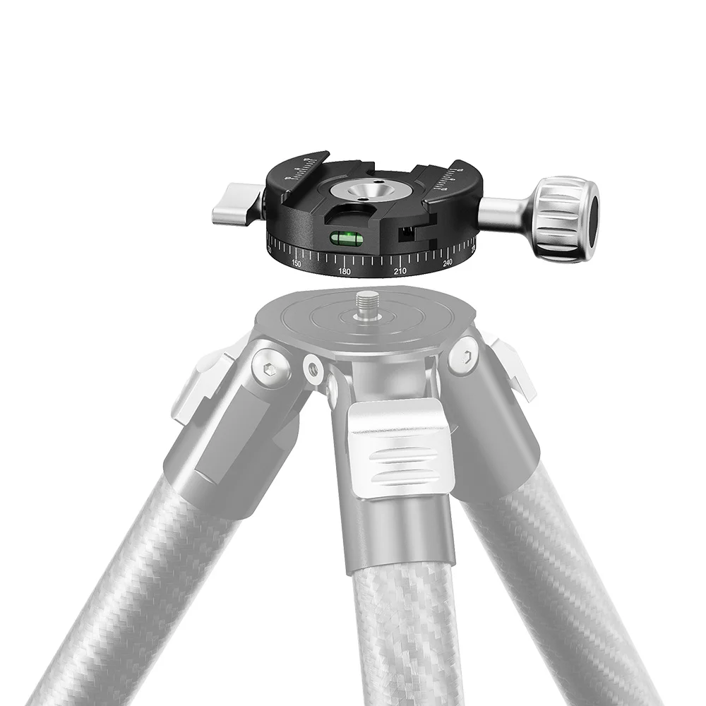 BAFANG BFJ-01A Geared Clamp 360&deg; Rotation Round Panoramic Clamp Seat for Tripod Head For DSLR Camera