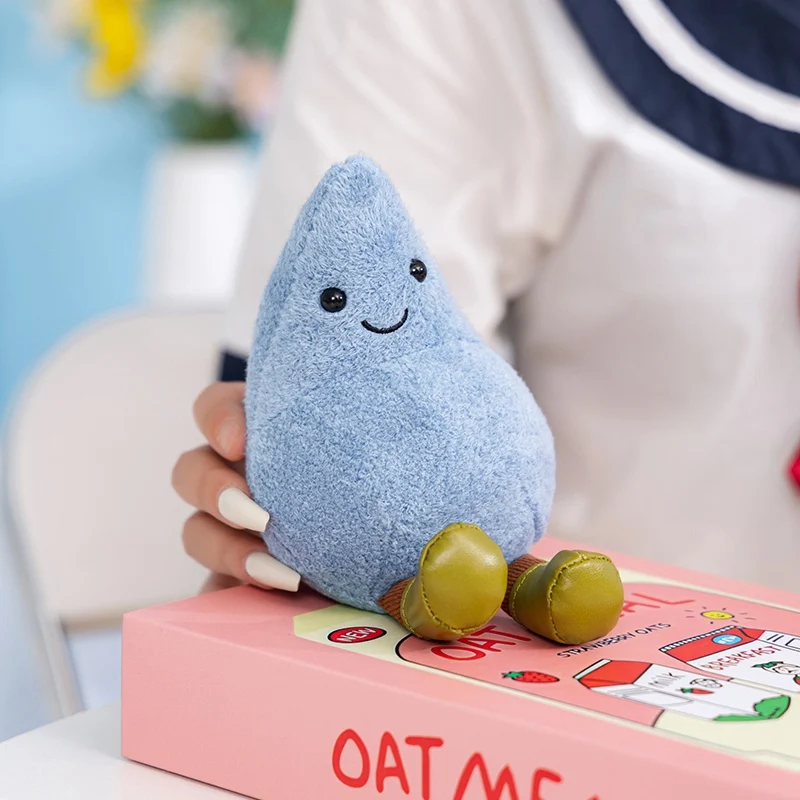 Jellycat Happy Raindrops Eggplant Plush – Soothing & Huggable Gift