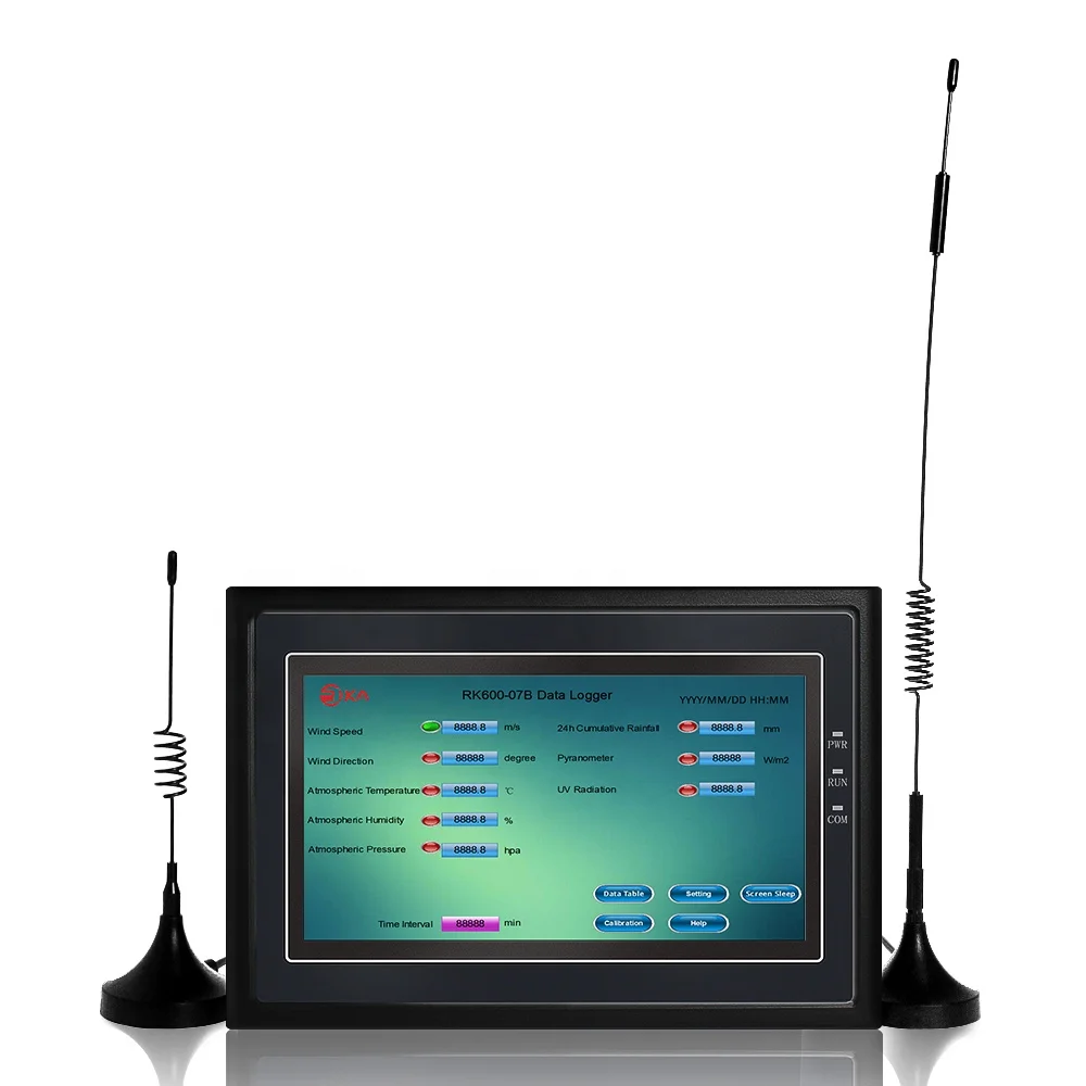 

Метеостанция RIKA RK600-07B с ЖК-дисплеем, регистратор данных, 4G, Wi-Fi, несколько каналов