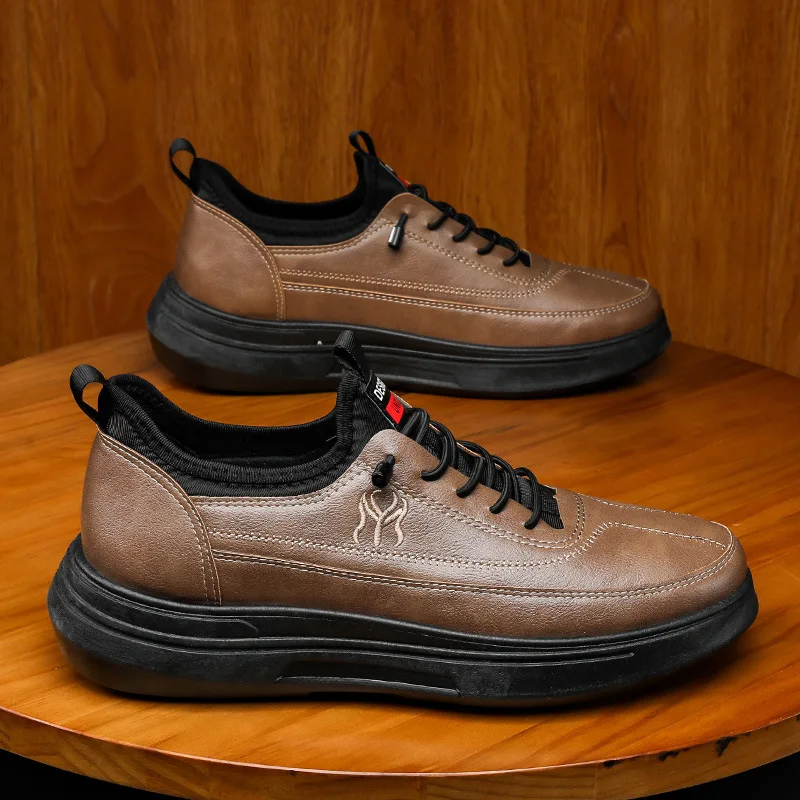 

Men's Casual Shoes 2023 New Fashion Leather Formal Shoes Wear-resistant British Style Business Men's Shoes Zapatillas De Hombre