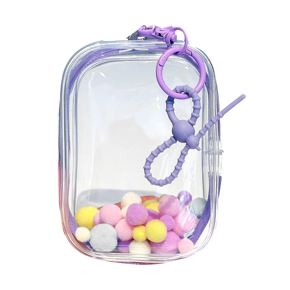 Toy Storage Case Thicken Transparent PVC Mystery Box Organizer Box Keychain Bag Protect Mystery Toy Storage Case for Jasmine Bubble Matt Doll Toy