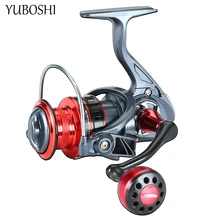 YUBOSHI New 5.2:1 Gear Ratio Metal Grip Fishing Wheel High Strength 12+1BB Sea Bass Spinning Fishing Reel Pesca