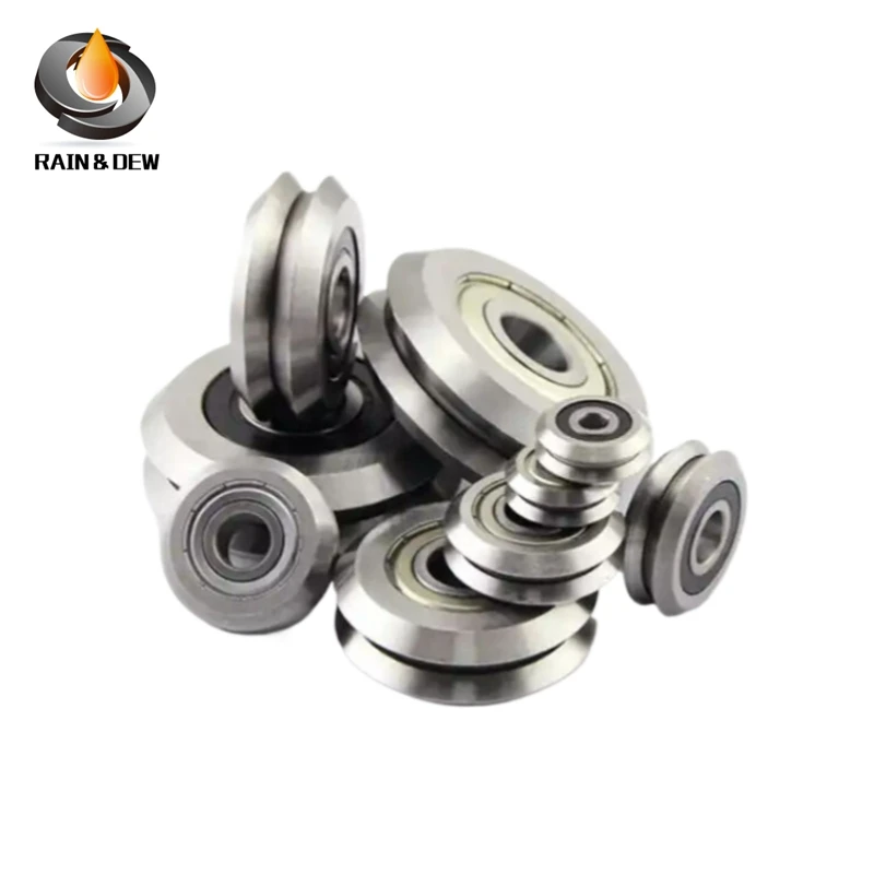 Polia da Polia do Guia do V-sulco Rolamento Selado do Trilho V6000zz para o Trilho Sistema do Movimento Linear 10x30x8 mm Peças
