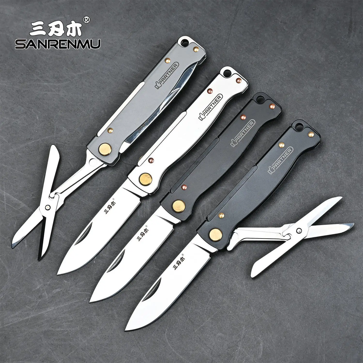 SANRENMU PT711/PT721 Pocket Folding Knife Outdoor Survival Camping Fishing Rescue Multifunction With EDC Knives Self-defense folding knife,folding utility knife,folding cutter