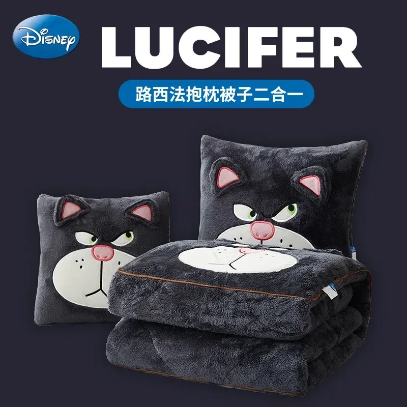 thumbnail image 1 of Mantas de almohada de Stitch Disney, dos en uno, almohada de franela kawaii, manta de siesta gruesa, decoración para sala de estar y dormitorio infantil, 1 of 5