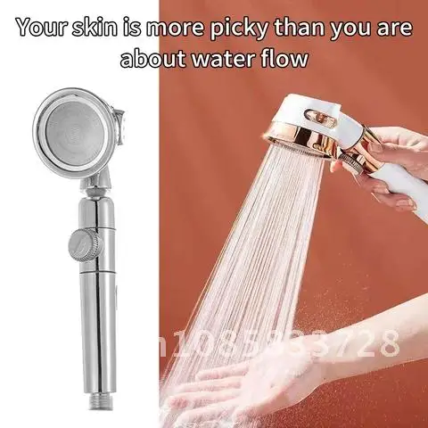 

High Pressure Pressurized Shower Head Water Saving Perforated Free Bracket Hose Adjustable Bathroom Accessories Set