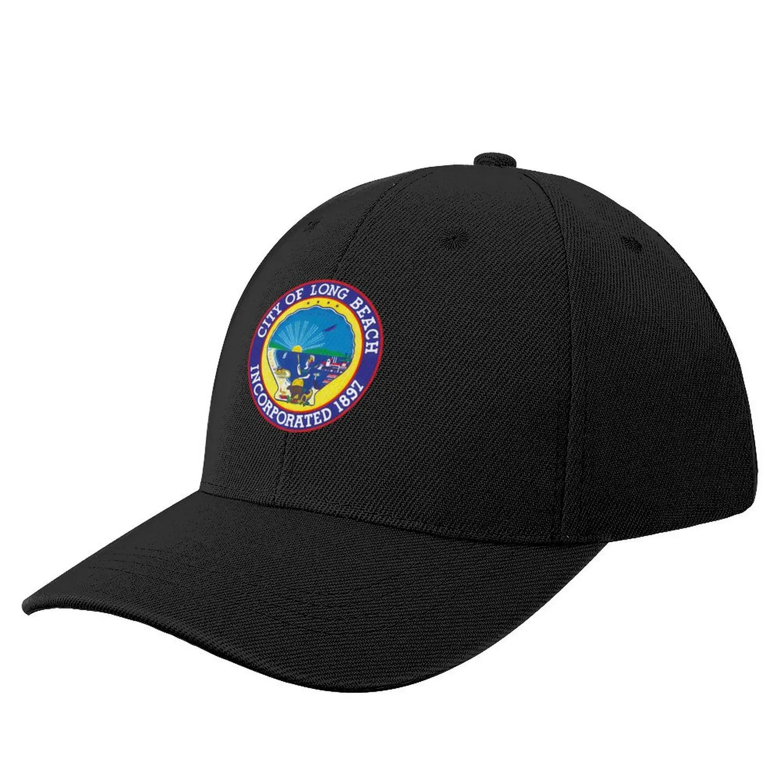 

Official Seal of Long Beach, California Baseball Cap Streetwear hard hat Caps Male Women's