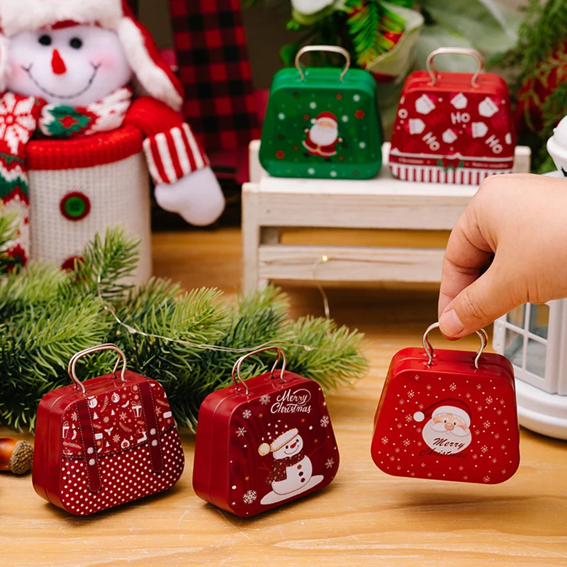 MyGiftHome Christmas Handbag Candy Tin Box