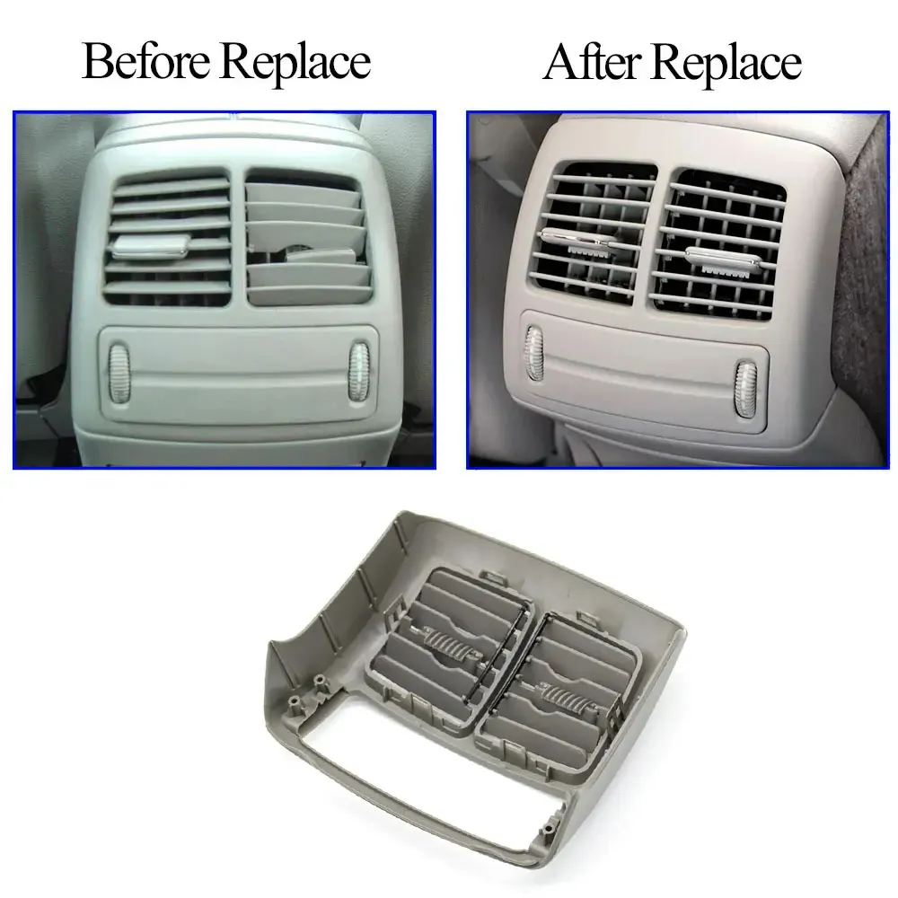 메르세데스 벤츠 E 클래스 W211 용 후면 센터 에어컨 배출구 그릴 커버 트림, AC 롤링 휠 E200 E230 E300 E350