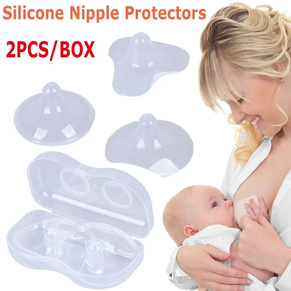 

Breast Feeding Nipple Shields Protection Cover Silicone Nipple Protectors Mother Milk Breastfeeding Silicone Nipple