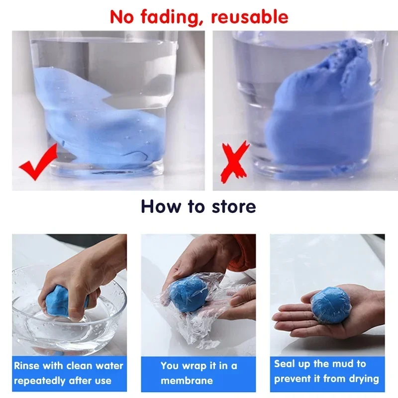 Car Cleaning Clay Bar 100g Car Wash Clay Automotive Cleaner Detailing Sludge Mud Remove Washer