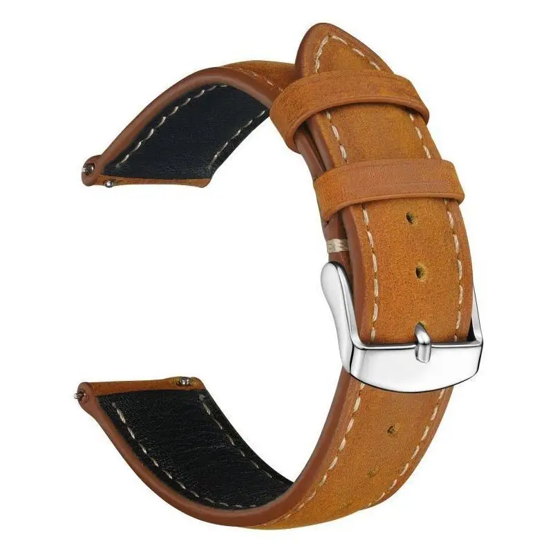 Retro Vegan Leather Watch Strap - Detachable Wrist Band