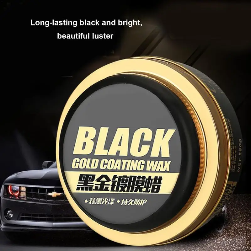 Carnauba Car Wax Cleaner Black Gold Coating Wax Sponge Crystal Plating Polish Agent Paint Surface Waterproof Film for Cars