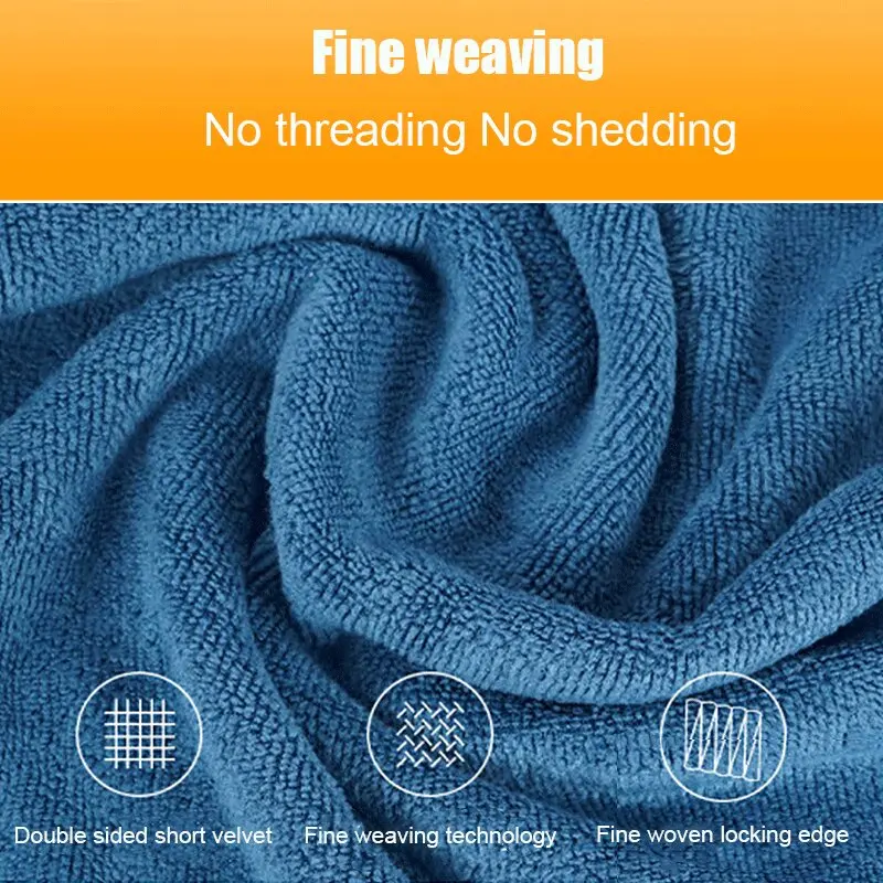 Microfiber Car Towel Advanced Car Wash Wipe Cloth Does Not Remove Wool Double Sided Short Wool Drying Auto Waxing Special Care