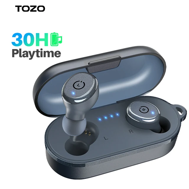 Tozo T12 Wireless Earbuds Bluetooth Headphones  Tozo T10 Earbuds Volume  Control - Earphones & Headphones - Aliexpress